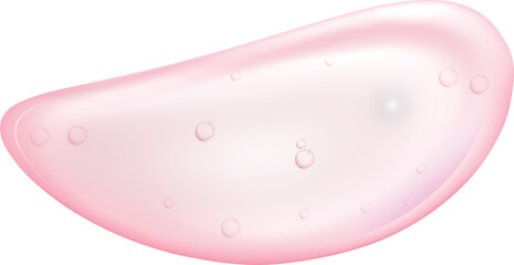 3d pink soap bubble collagen water ball