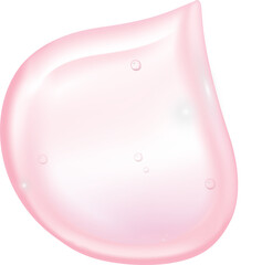 3d pink soap bubble collagen water ball