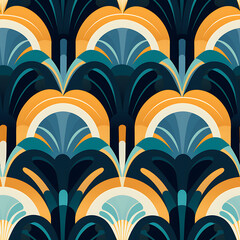 Digital art seamless pattern, the design for apply a variety of graphic works