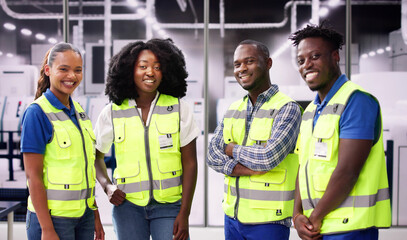 Factory Engineer Team Portraits