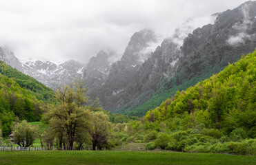 Fototapeta premium Mountains in National park Prokletije.