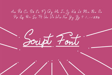 script  font design