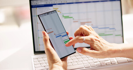 Gantt Employee Time Sheet Chart