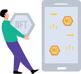 The guy is carrying NFT.