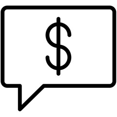 Speech Bubble outline Icon Pack