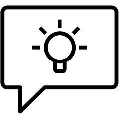 Speech Bubble outline Icon Pack