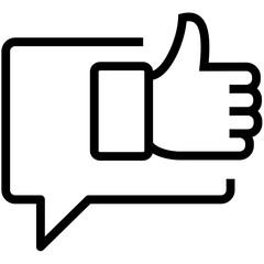 Speech Bubble outline Icon Pack