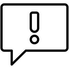 Speech Bubble outline Icon Pack