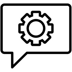 Speech Bubble outline Icon Pack