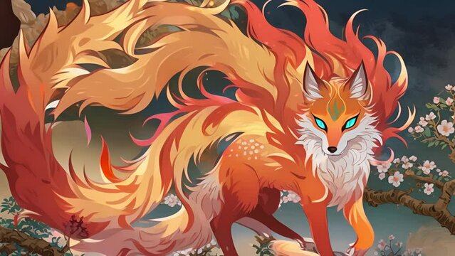 幻想的なアジア風キツネ,Generative AI