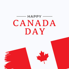 Canada day banner design template