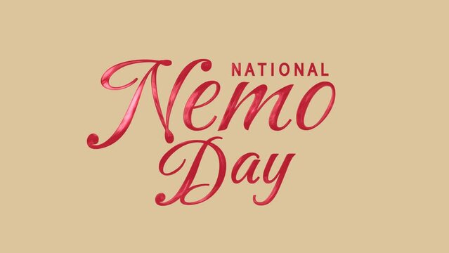 National Memo Day Text Animation. Great for National Memo Day Celebrations, for banner, social media feed wallpaper stories.