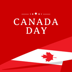 Canada day banner design template