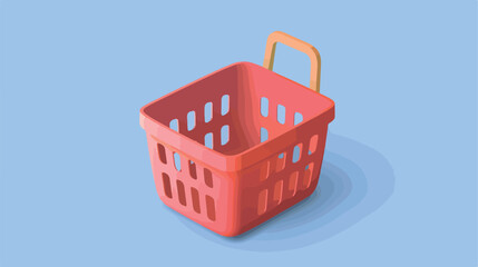 Basket shopping icon style vector design illustration