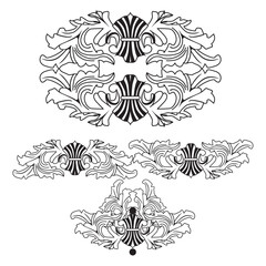  pattern in white background, vector ethnic ilustrasion