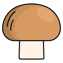 champignon line icon