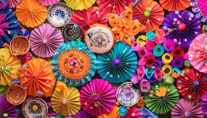 a dynamic background banner, excitement of festivals, with colorful motifs and lively patterns