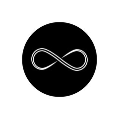 Infinity icon vector. Mobius loop shape illustration sign. unlimited symbol. forever logo.