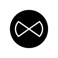 Infinity icon vector. Mobius loop shape illustration sign. unlimited symbol. forever logo.