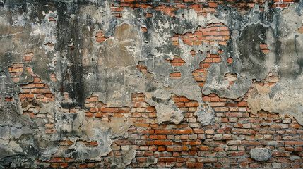 Old brick wall texture background vintage wall of conc