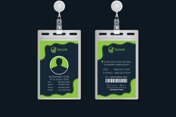 Professional Simple id card design template
