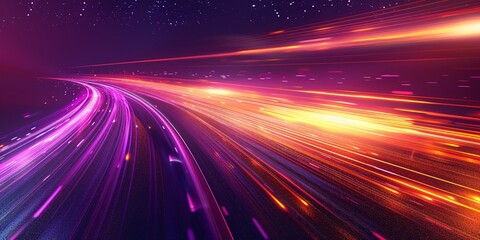 Violet and tangerine rapid futuristic backdrop.