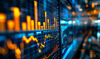 Naklejka premium Behind the Numbers Unveiling the Foundations of Investment Enterprises. Generative Ai
