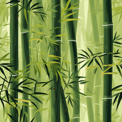 Bamboo digital art seamless pattern, the design for apply a variety of graphic works