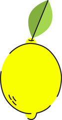 Lemon Flat Illustration