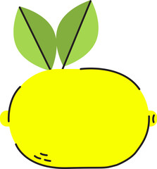 Lemon Flat Illustration