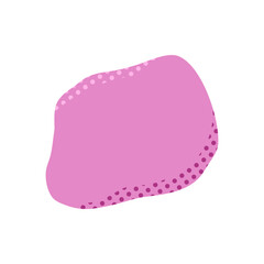 abstract shape element for your design. aesthetic shape with dot texture
