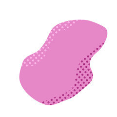 abstract blob with dot texture. abstract shape element for your design