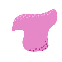blob aesthetic with dot texture. abstract shape element for your design