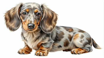 puppy-sausage dog  of merle color