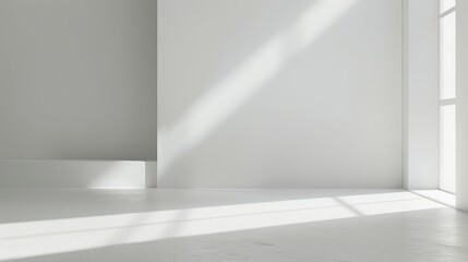 Sleek and minimalistic wide white backdrop ideal for contemporary design projects