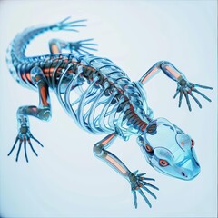 X-ray video of robotic salamander