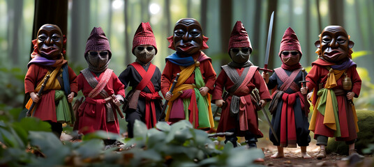 Mask Party, masquerade party, masquerade party tradition (sekura) or sekura culture party (mask culture party)