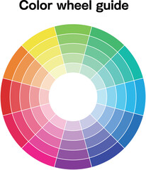 Obraz premium カラーピッカーのサークルと12色相セット