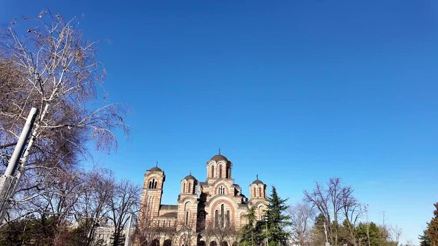 St. Marko church, one of the most famous landmarks in Belgrade, Serbia.	
