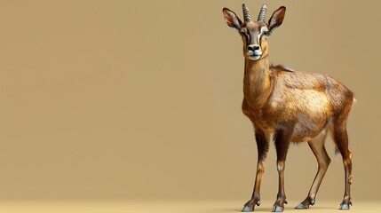 Endangered Species Day. Saola is an endangered animal