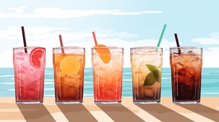 Refreshing drinks for your summer party.
