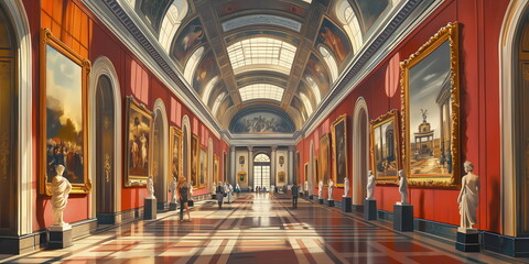 Naklejka premium State Gallery of Fine Arts Berlin Germany Photorea_013