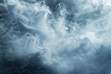 Rolling billows of swirling clouds from dry ice across the bottom even light - generative ai
