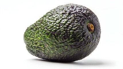 Close up of a fresh Avocado on a white Background