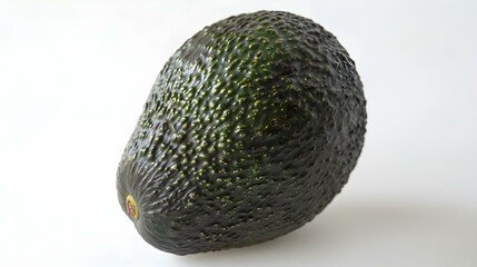 Close up of a fresh Avocado on a white Background