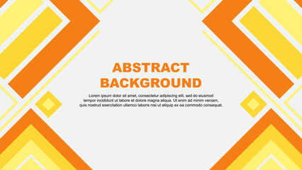 Abstract Yellow Background Design Template. Abstract Banner Wallpaper Vector Illustration. Abstract Yellow Flag