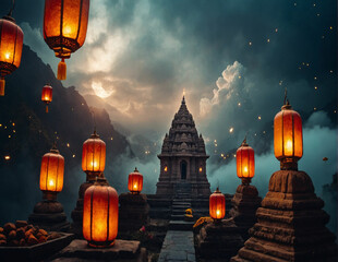 DIWALI BACKGROUND AI GENERATION