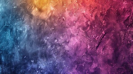 Multicolored paint texture on abstract grunge backdrop