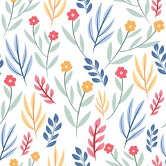 Abstract flower background vector design floral border frame