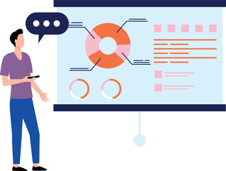 The boy is chatting on the phone.